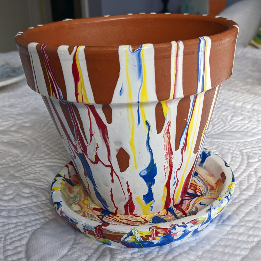 Painted planter