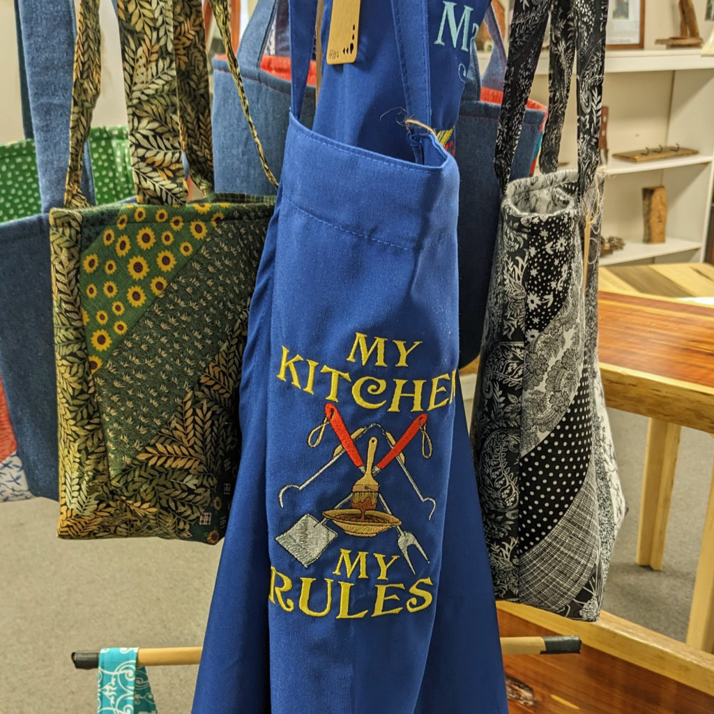 Embroidered apron