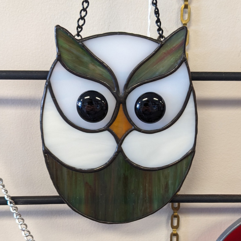 stained glass owl