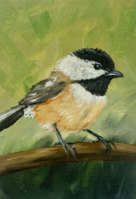 chickadee painting