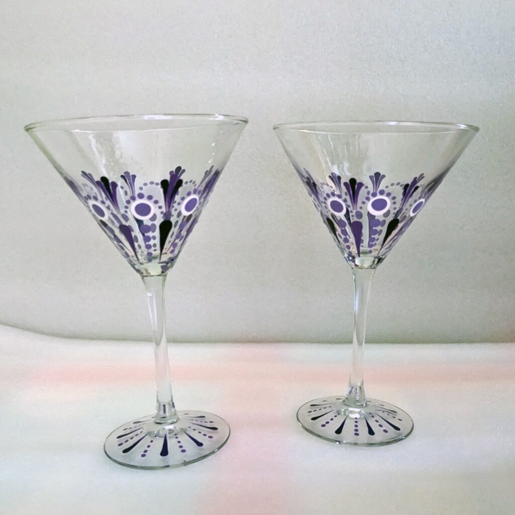 Painted glassware