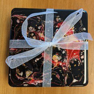 Acrylic pour coasters