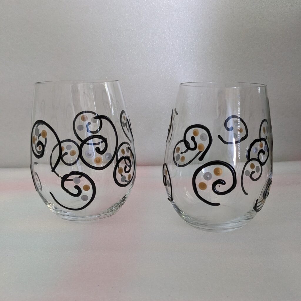 Painted glassware