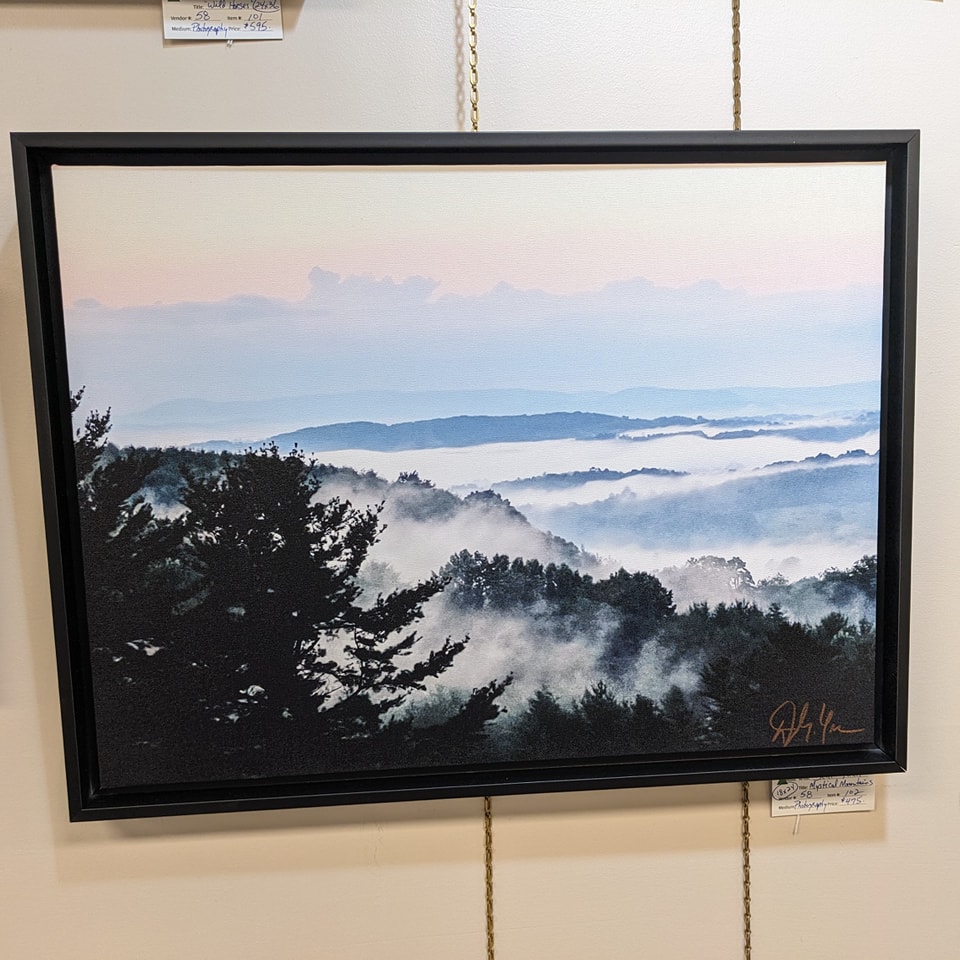 Photograph of mountain valley