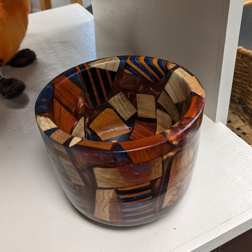 resin turned bowl