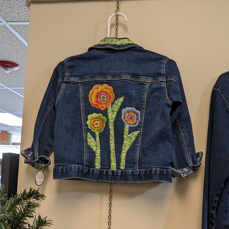 Upcycled denim jacket