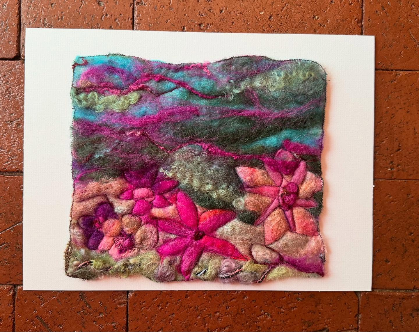Felted painting