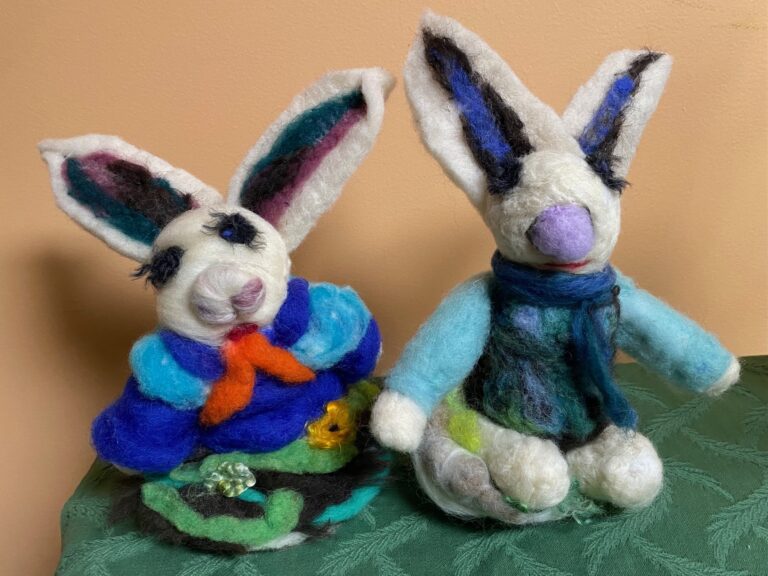 Felted bunnies