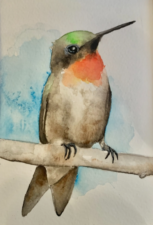 Hummingbird painting