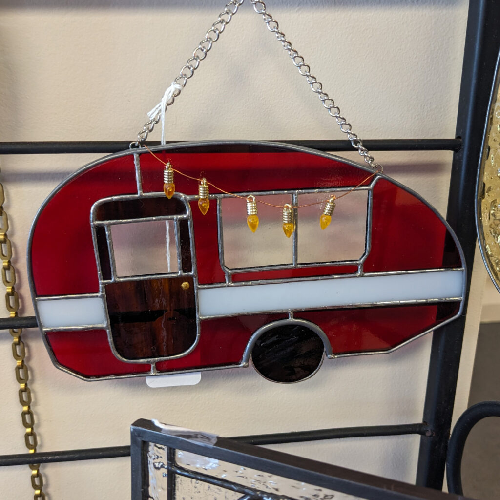 stained glass camper