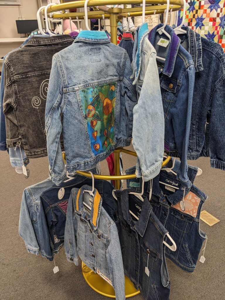 Upcycled denim jackets