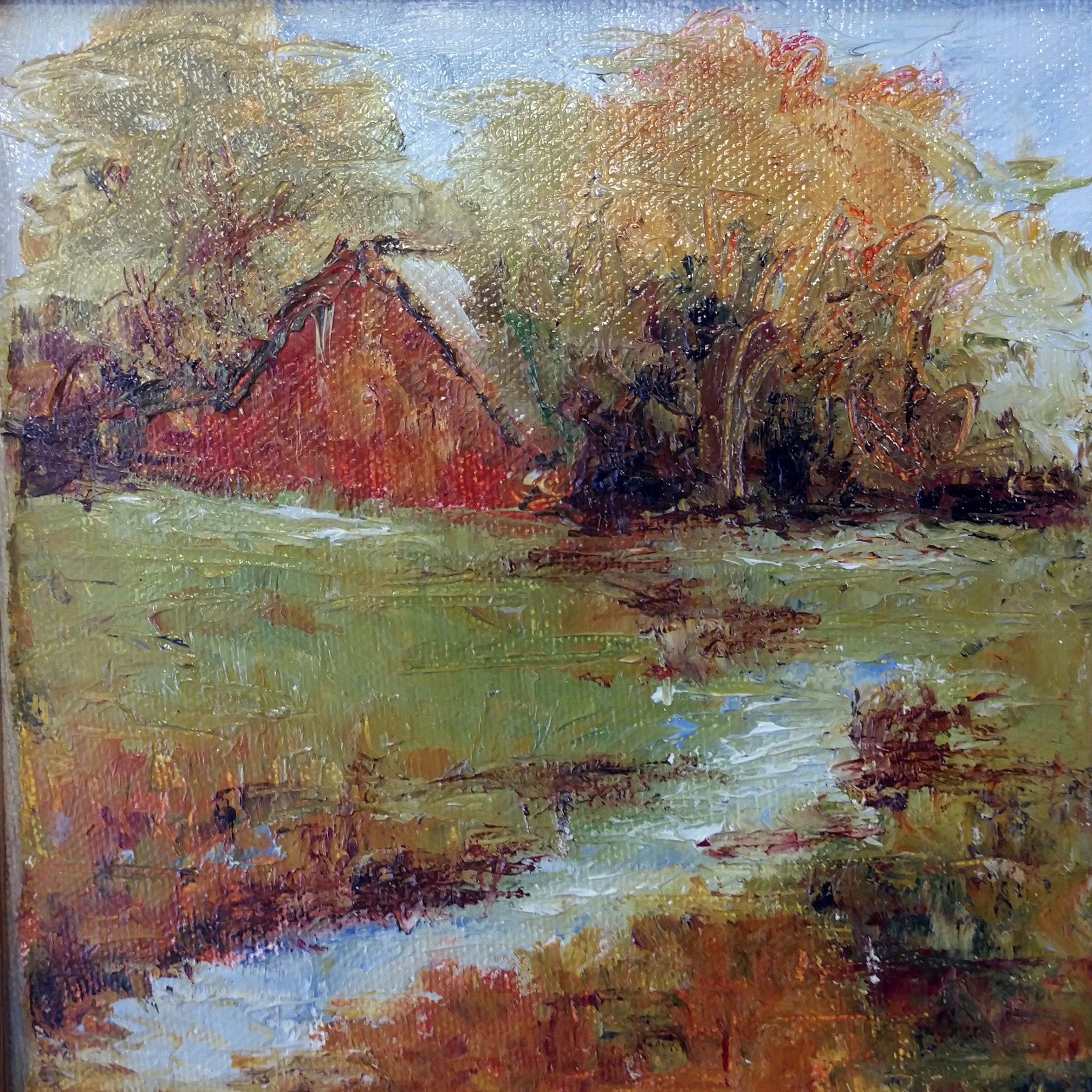 Painting of barn